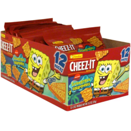 Spongebob branded Cheez Its box